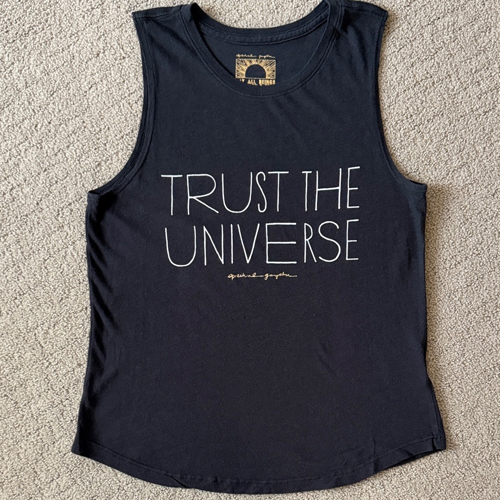 Spiritual Gangster Black Muscle Tee with Inspiring Print